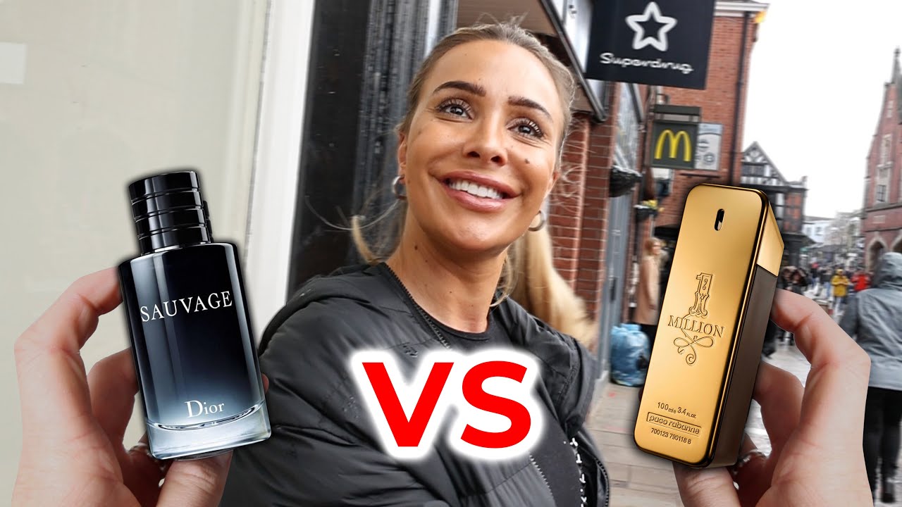 PACO RABANNE 1 MILLION против DIOR SAUVAGE | женщины оценивают мужские ароматы | реакция публики