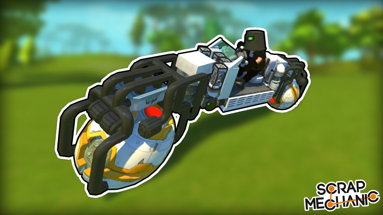 BALL Wheels Motorbike with Strafe Control! (Scrap Mechanic Gameplay)