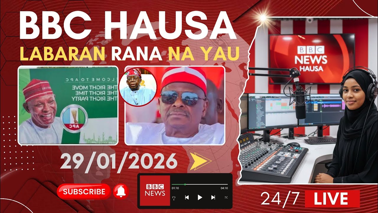 BBC Hausa Labaran yau na rana 29-01-2026 