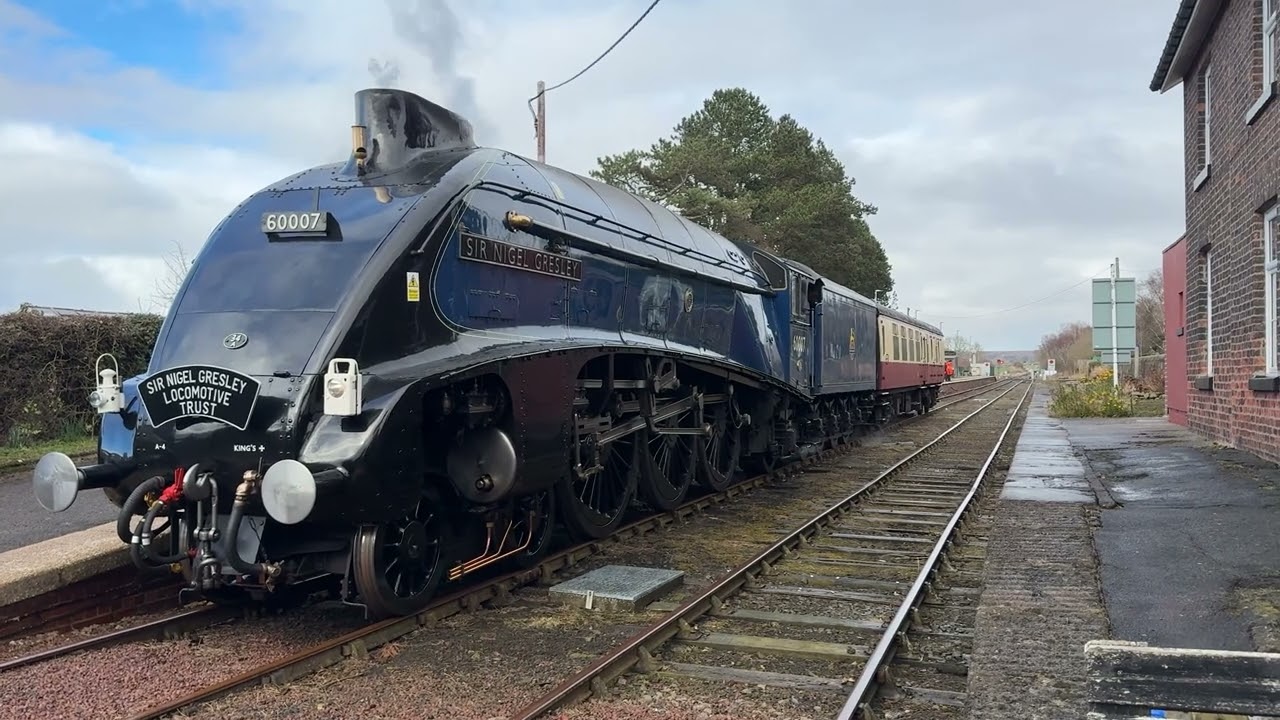 A4 No 60007 'Sir Nigel Gresley' heads to Moors Railway - Nunthorpe, Battersby, Glaisdale & Grosmont