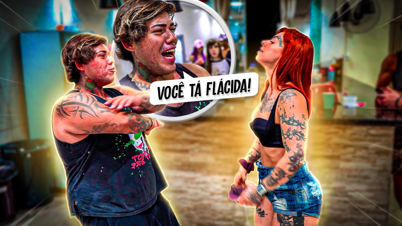 FABRIZYZZ E A RUIVA BRIGARAM FEIO NO MEIO DA SALA!