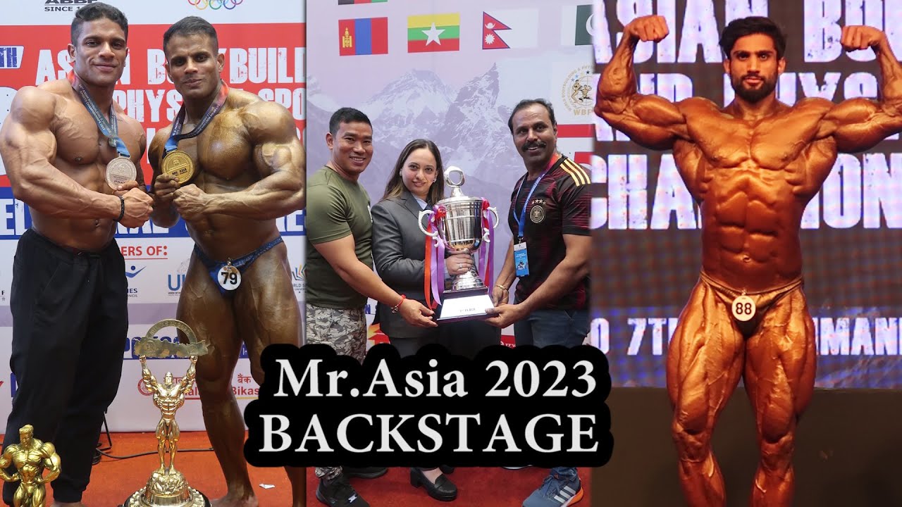 Mr.Asia 2023 Backstage Bodybuilding Competition