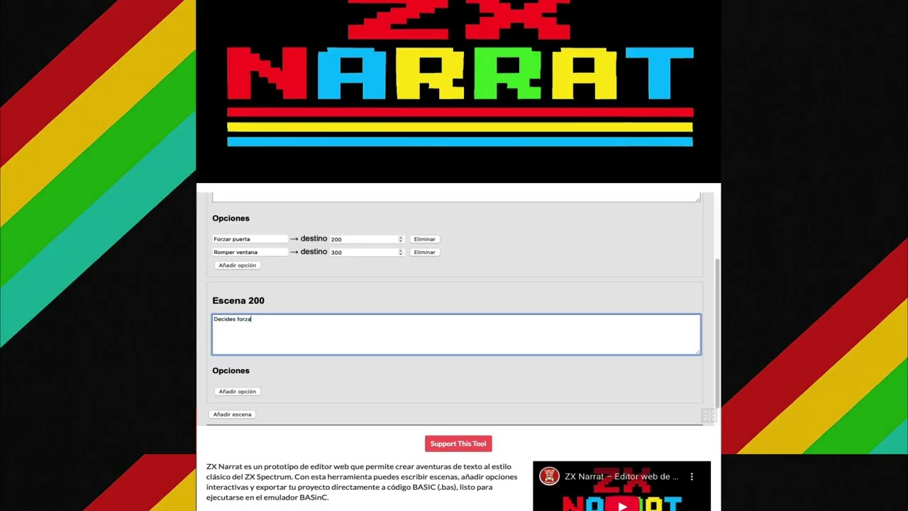 ZX NARRAT (Crear Aventuras para ZX Spectrum) -TUTORIAL-