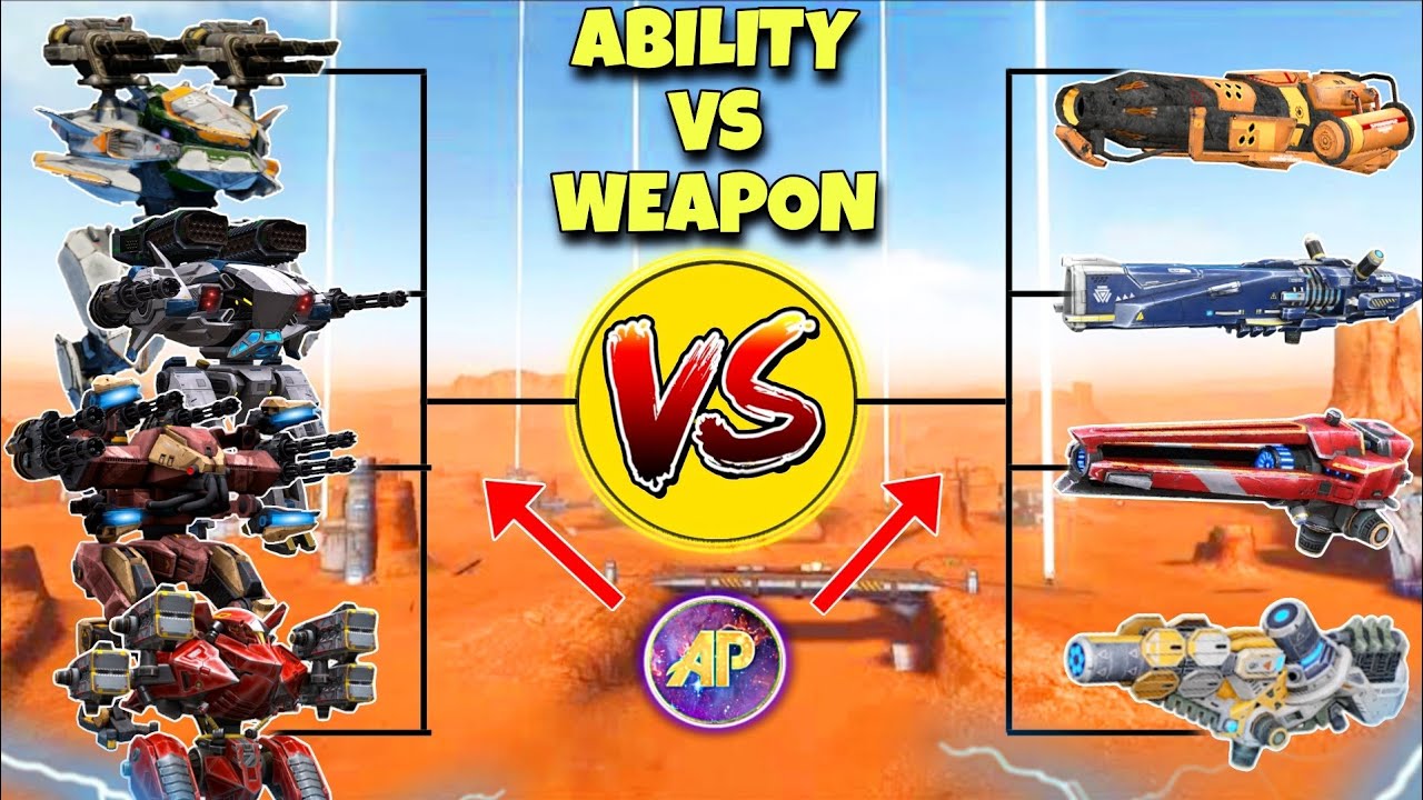 🔥 ALL ABILITIES VS WEAPONS COMPARISON! || WAR ROBOTS WR ||