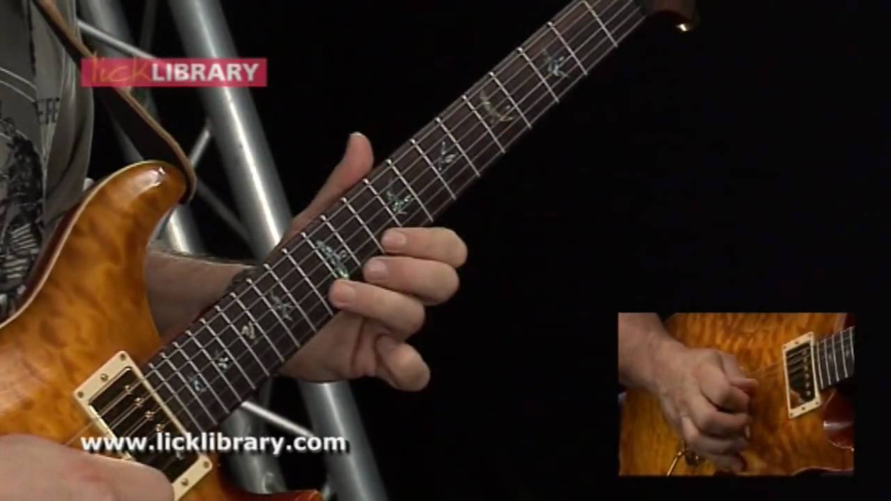 Gary Moore - Empty Rooms - Guitar Solo - Slow & Close Up With Stuart Bull Licklibrary