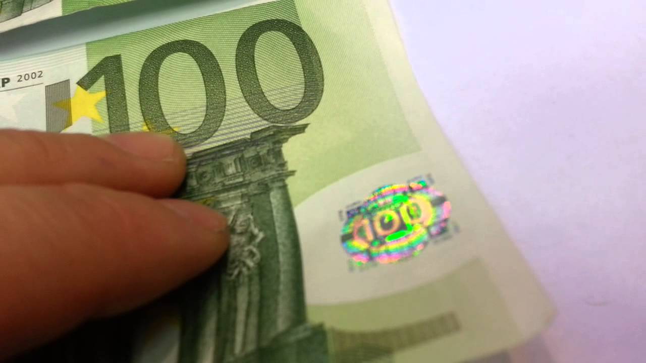 100 EUR BILL REAL VS FAKE