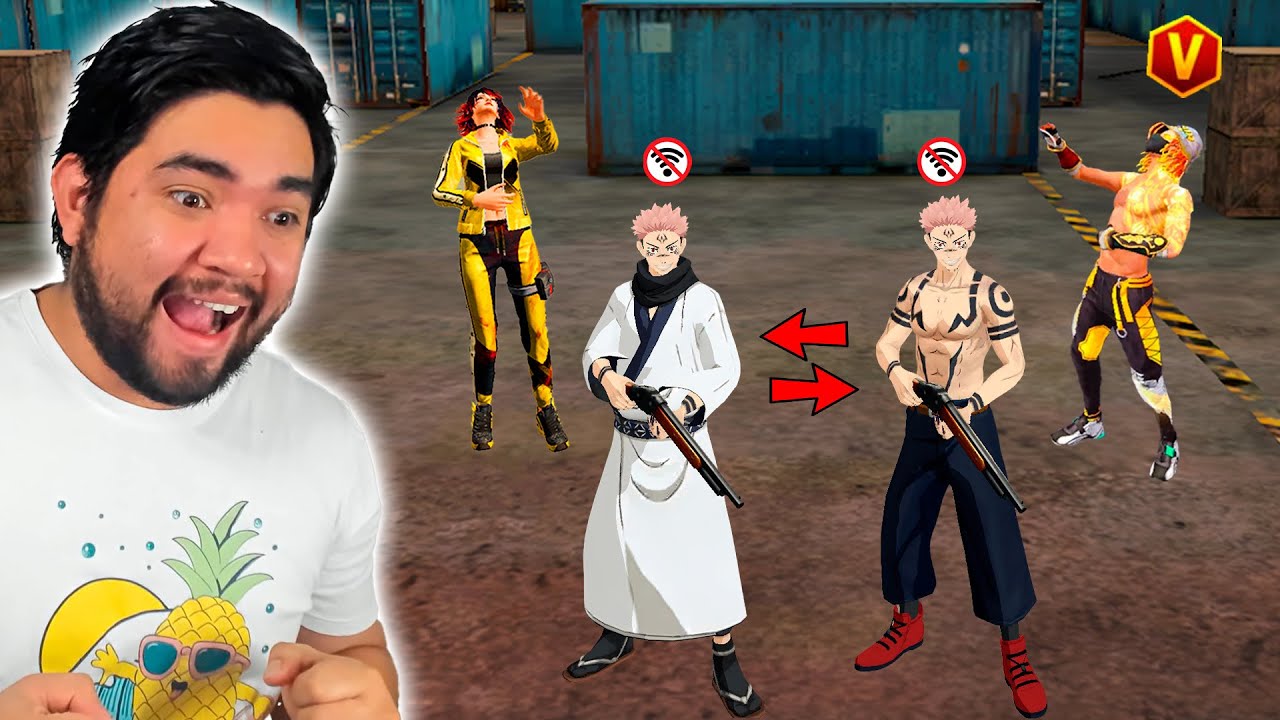TROLEO EN LOBO SOLITARIO CON SUKUNA 🤣 FREEFIRE X JUJUTSU KAISEN