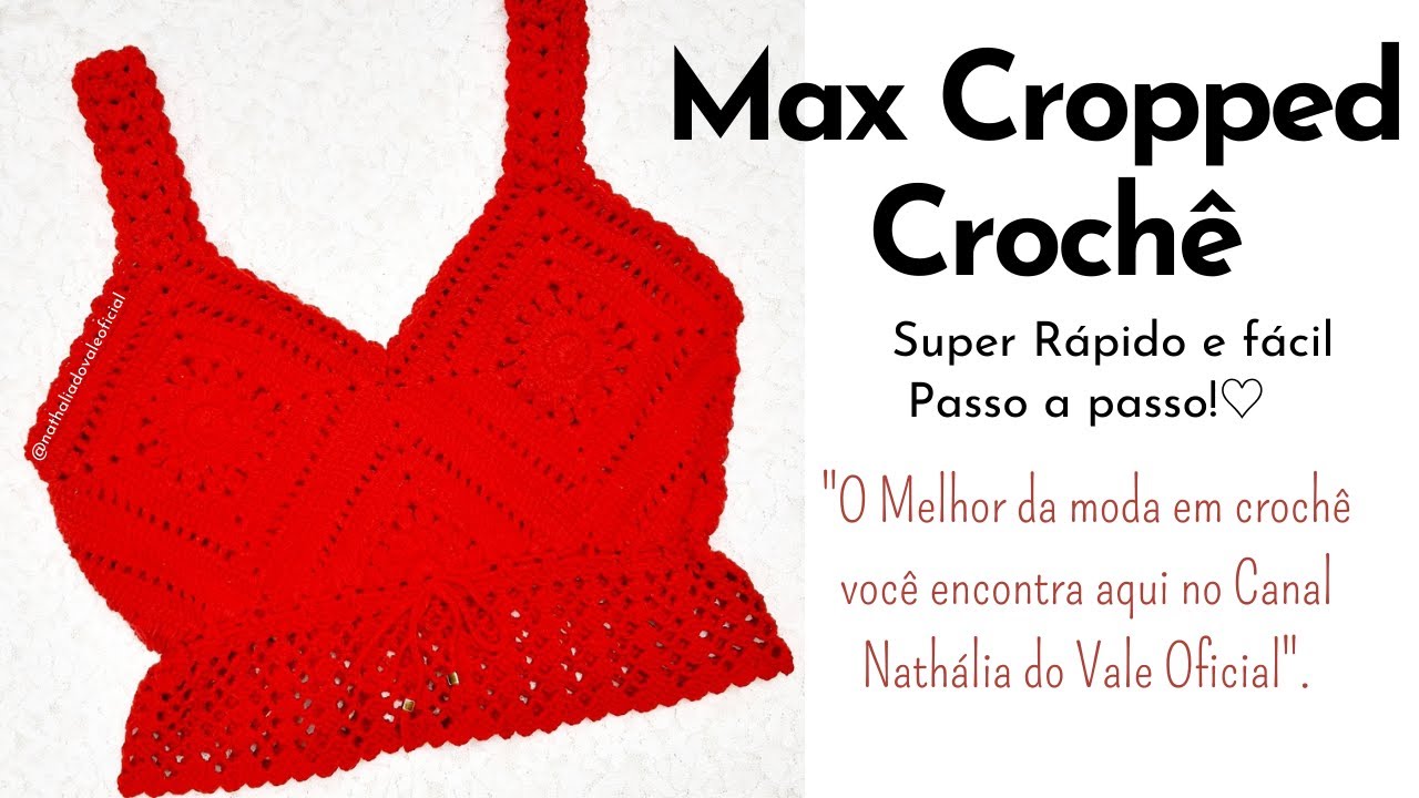 MAX CROPPED DE CROCHÊ FÁCIL E RÁPIDO DE FAZER | BLUSA DE CROCHÊ BBB 22