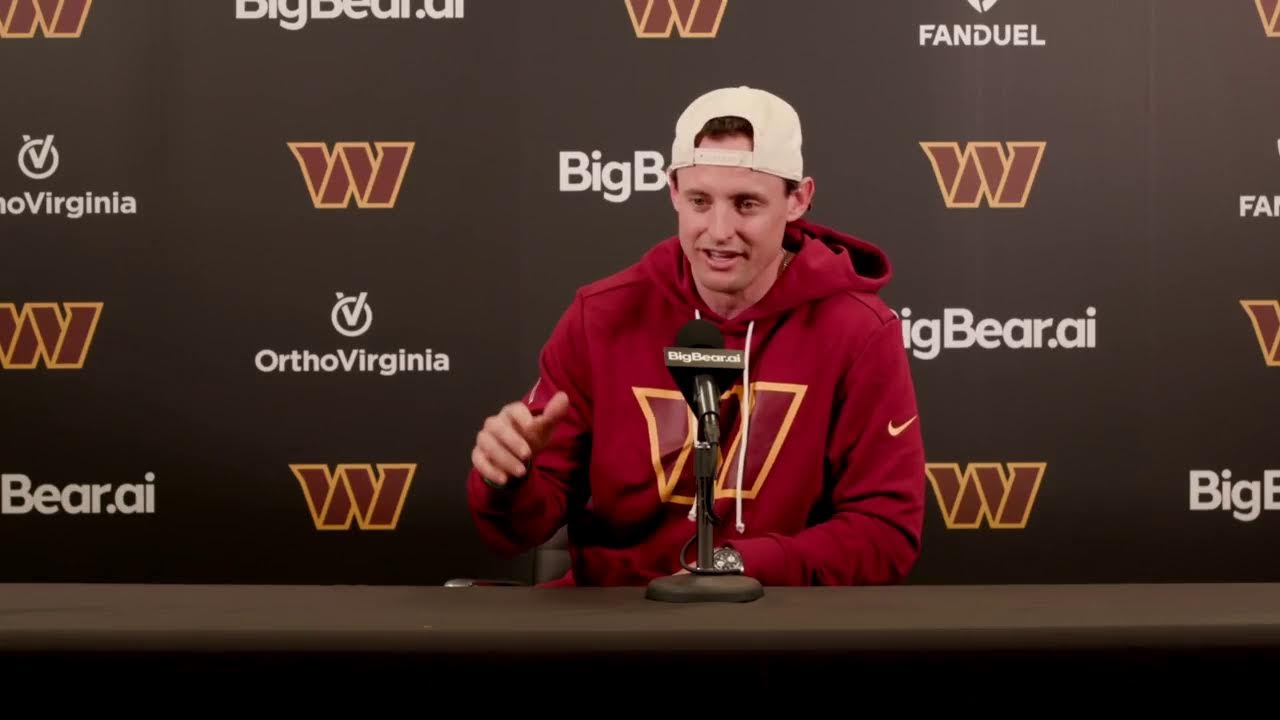 LIVE: P Tress Way Speaks to the Media After Signing a Contract Extension | Washington Commanders