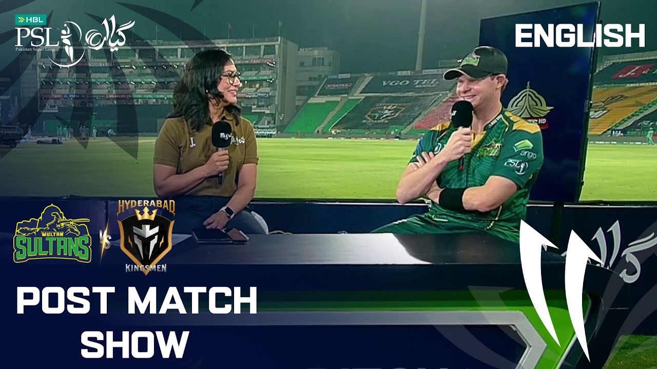 Pitch Side Post-Match Show | Multan Sultans vs Hyderabad Kingsmen | English | HBL PSL 11 | MZB1K