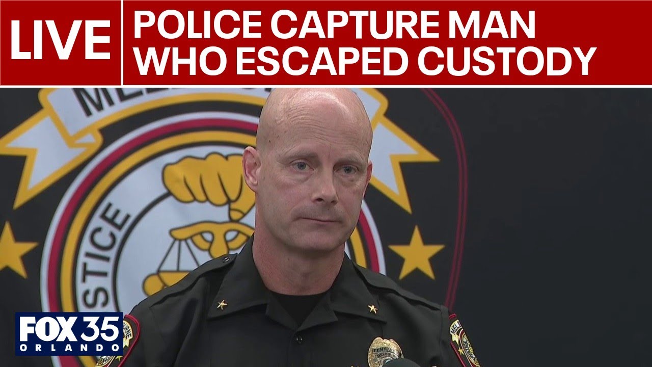 Watch live | Melbourne PD update arrestee escape case