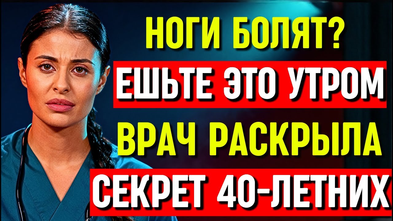 3 продукта КАЖДОЕ УТРО — и ноги как в 40 лет! Врач объясняет почему