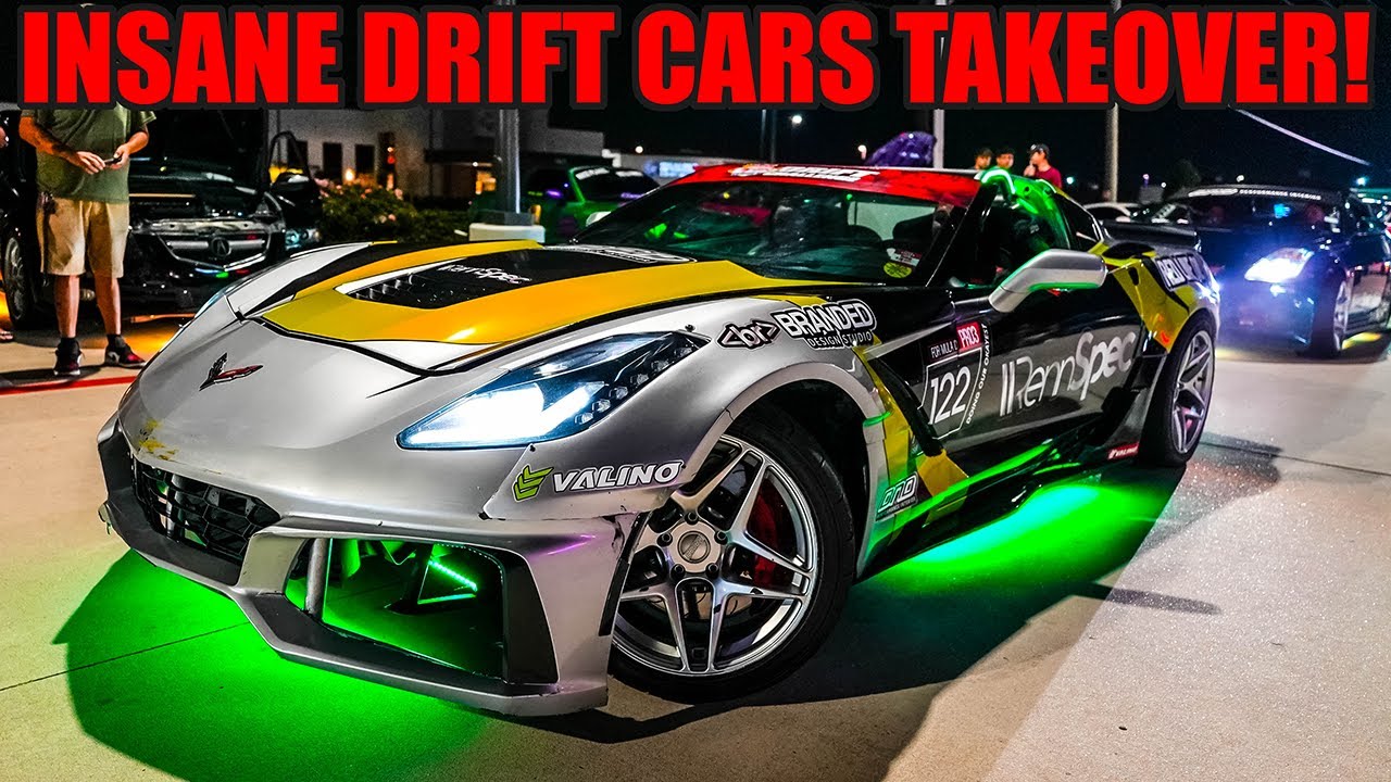 INSANE DRIFT CARS Takeover Texas Car Meet! (THE FULL SENDS WERE CRAZY!)