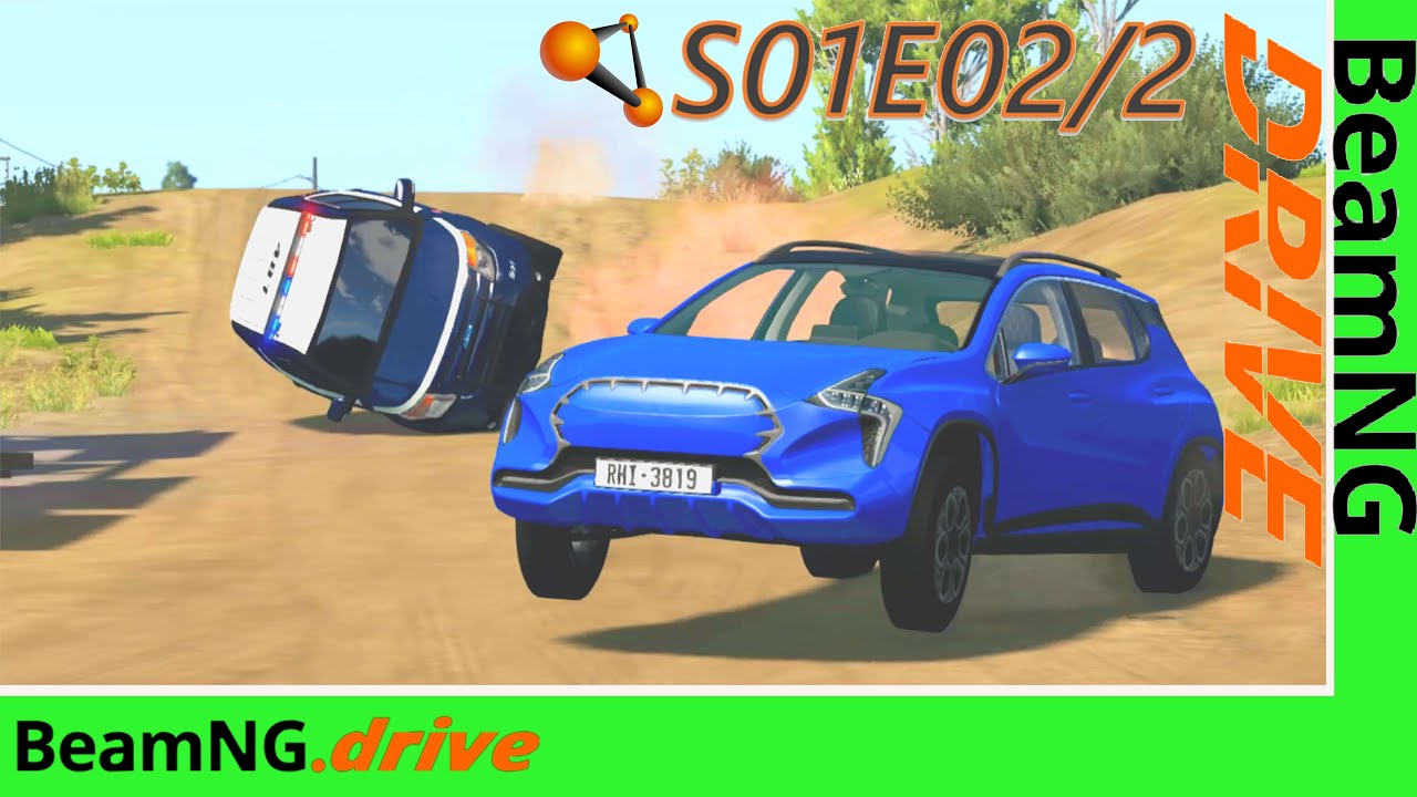 BeamNG Police Chase [Part 2] : Season 1 Episode 2 (+Sound Effects) | BeamNG Drive Movie