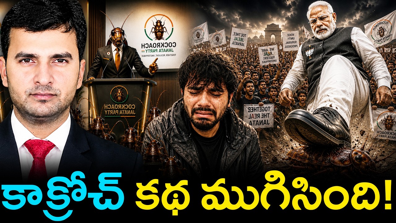 Cockroach Janta Party Protest | కాక్రోచ్ కథ ముగిసింది! | Abhijeet Dipke | CJP | By Naresh Bukya