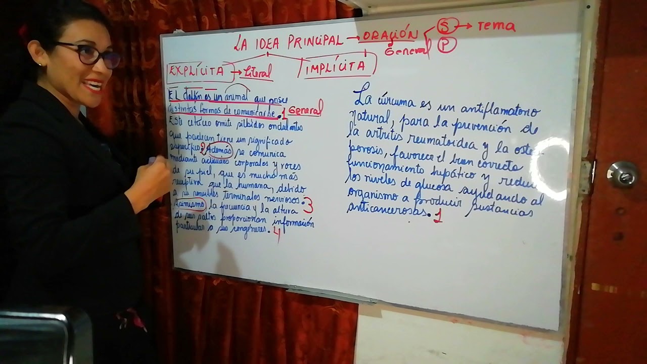 IDEA PRINCIPAL EXPLÍCITA E IMPLÍCITA.