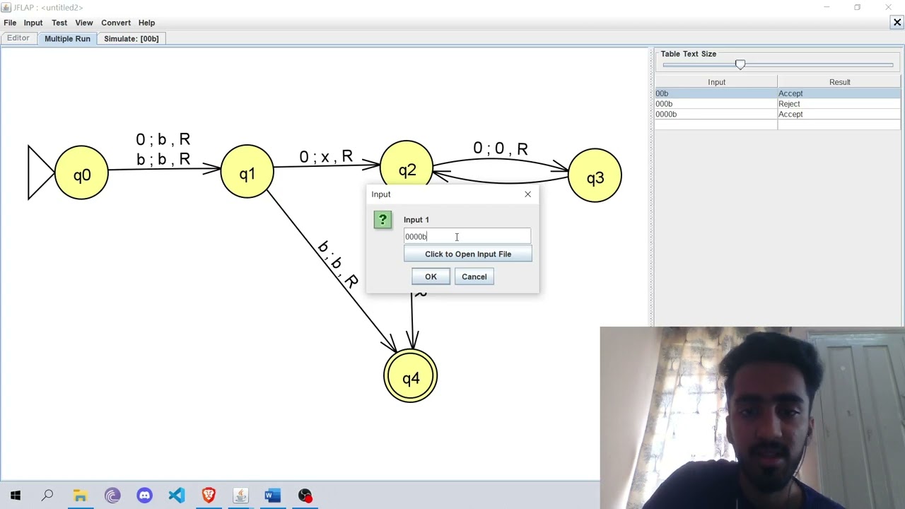 Understanding Turing Machine with JFLAP