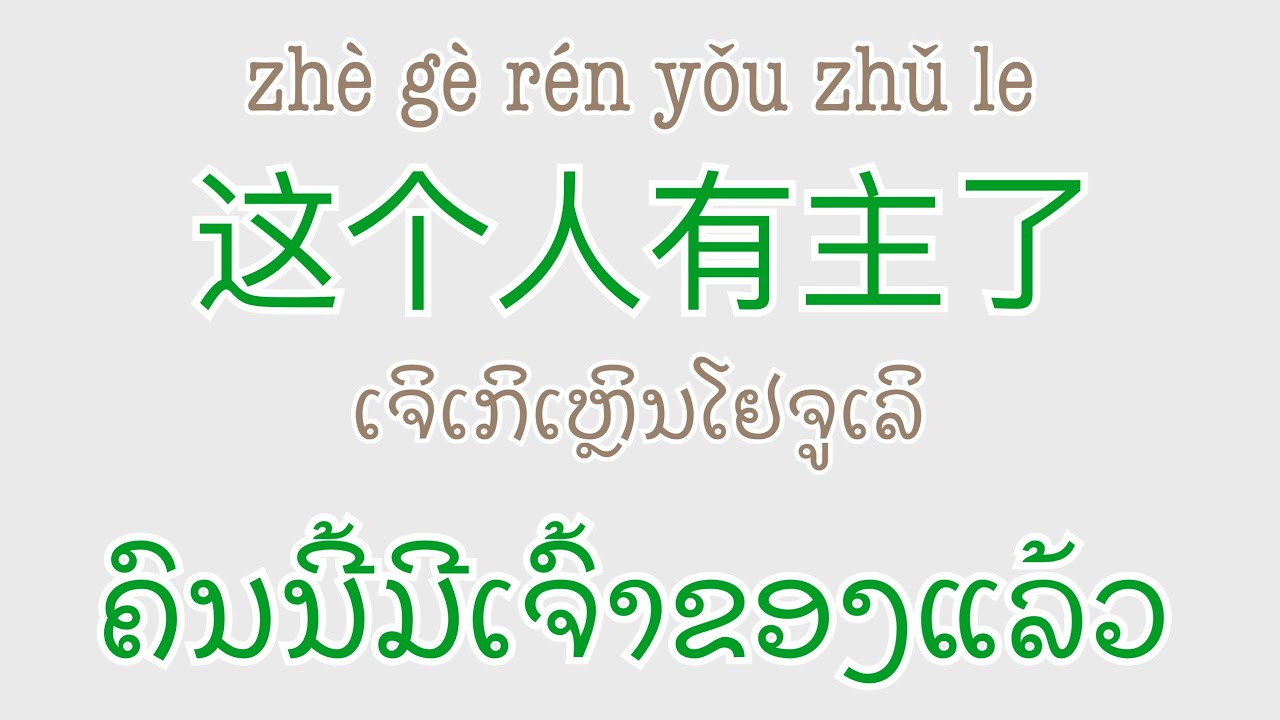 20ປະໂຫຍກພາສາຈີນແປລາວ | ພາສາຈີນໃຊ້ໃນຊີວິດປະຈຳວັນ