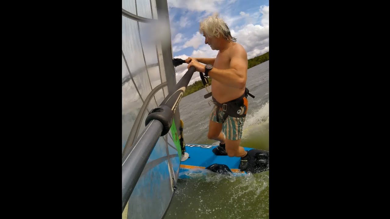 Windsurf BIC Techno 273 (125 litres), UP Slalom Race AM 6.5m2, Mazerolles, 29 juillet 2023