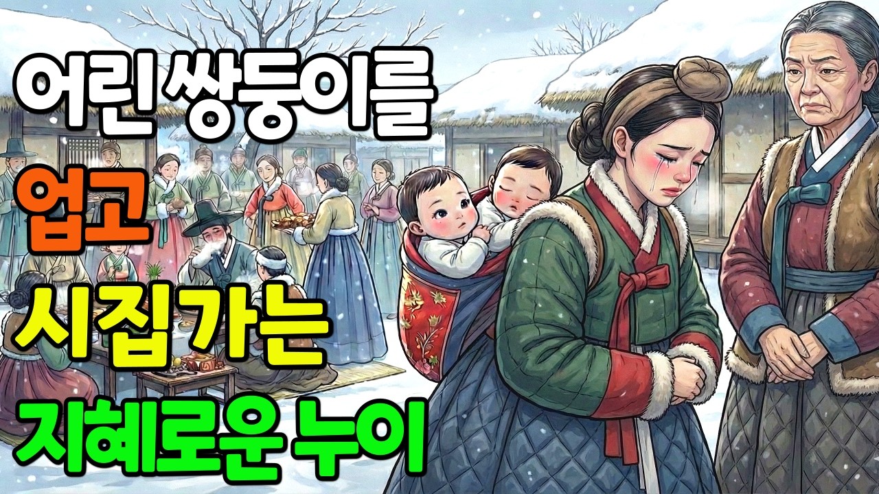 어린 천재 쌍둥이를 업고 시집가는 지혜로운 누이|야담-만담-옛날이야기--오디오북-수면동화