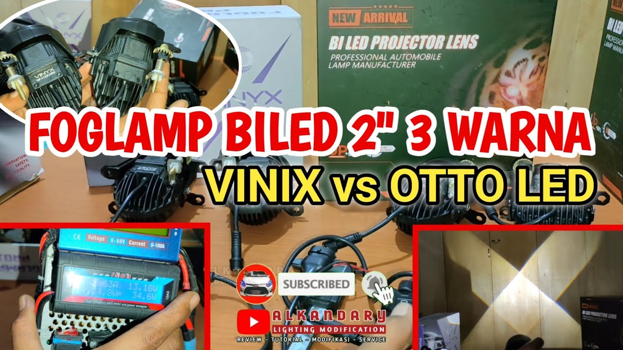 Review Foglamp Mirip tapi Beda | Foglamp Biled 2 inch 3 warna