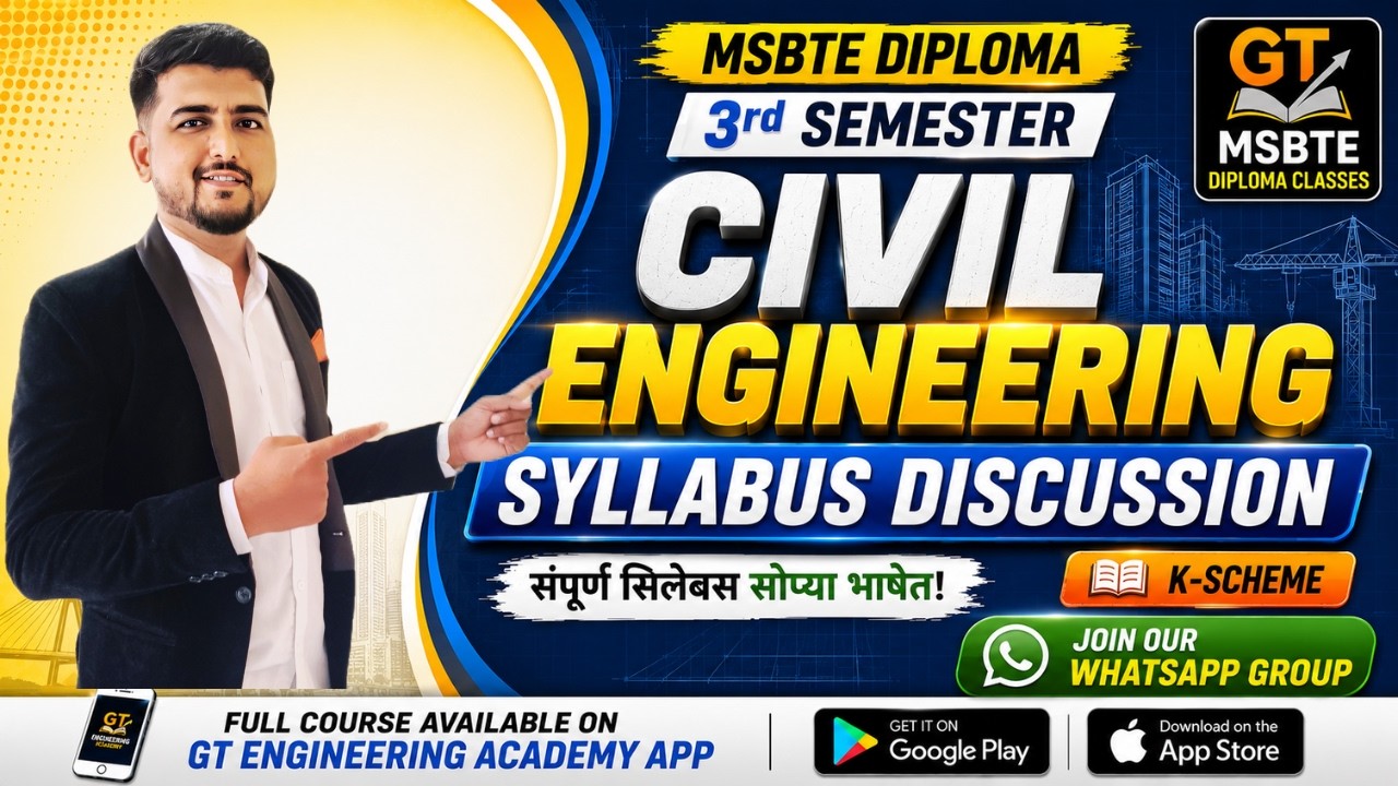 MSBTE Diploma Civil Engineering | 3rd Semester Complete Syllabus Discussion | K-Scheme 2026&ndash;27
