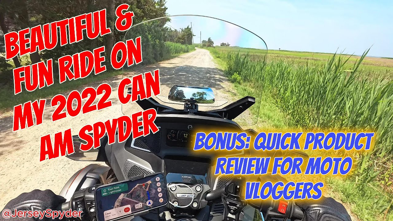Fun Ride on my 2022 Can Am Spyder RTL. Bonus: Quick Product Review for Moto Vloggers.