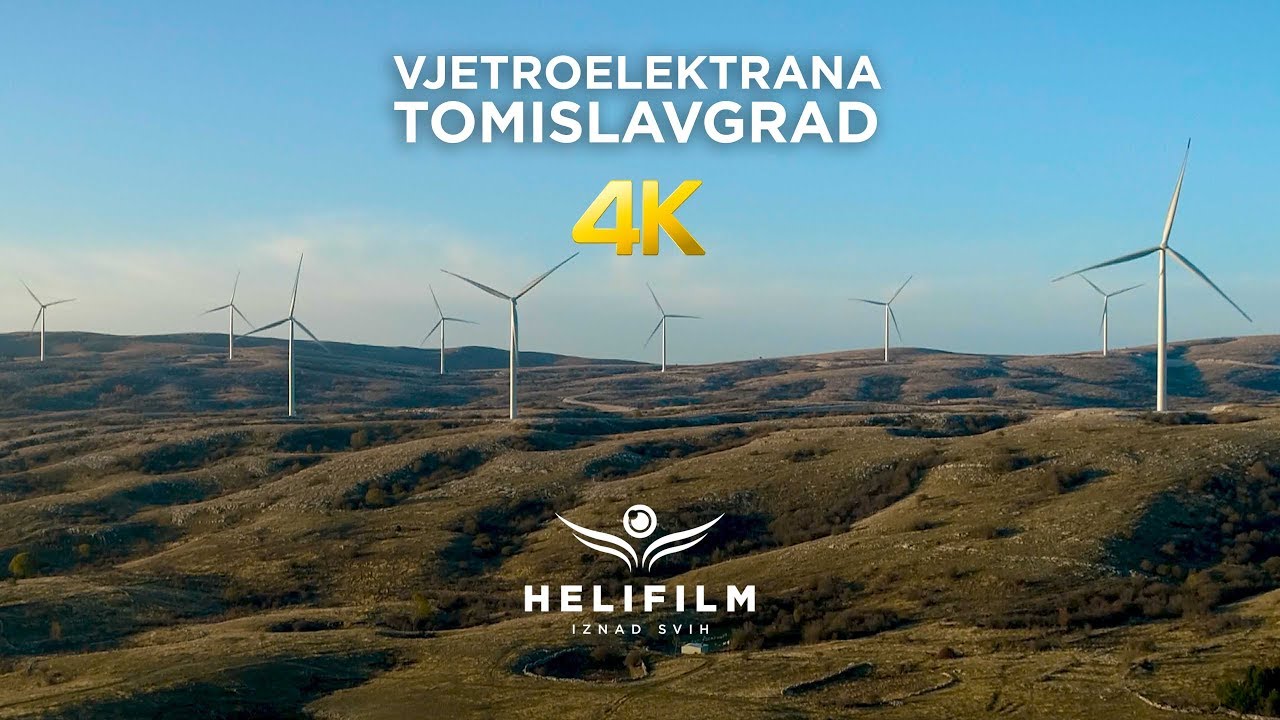 4K Tomislavgrad - Vjetroelektrana Mesihovina - Snimci iz zraka - Wind Farm - Aerial Footage
