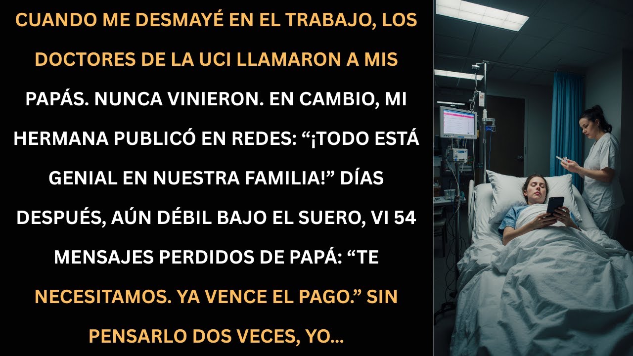 Me desmayé en el trabajo y mi familia me ignoró… lo que hice después los dejó en shock.