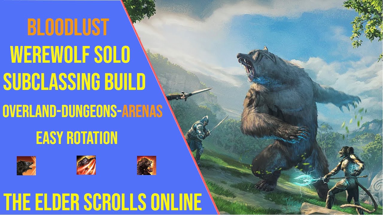 Best Werewolf Solo Build for ESO Update 48 - Subclassing Build