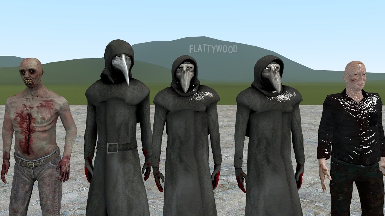 OLD SCP -49 VS SCP-049!!! Garrys Mod Sandbox