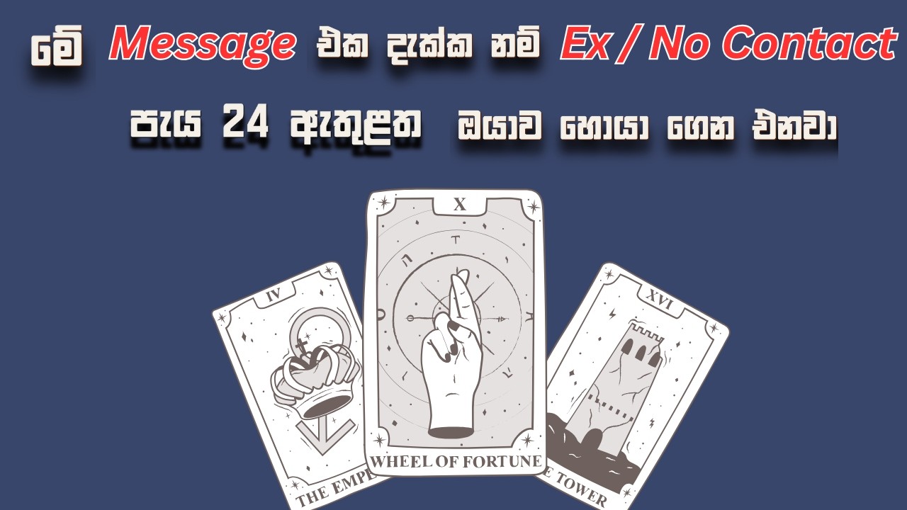 මේ video දැක්ක නම් ඔයාගේ ආදරය නැවත ඔයාව හොයා ගෙන පැය 24 ඇතුළත එනවාමයි💖 Ex/ No contact Only 🪄#tarot