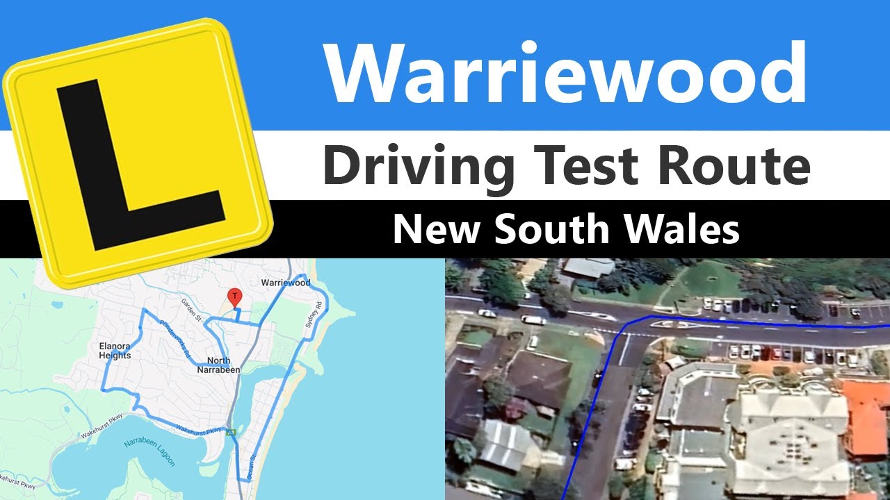 Warriewood Driving Test Route, NSW - Mock Route Preview + App