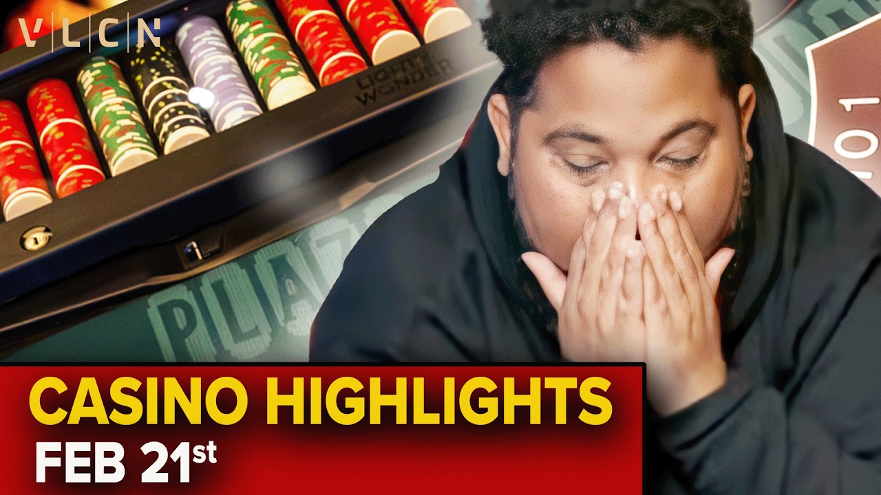 VLCN Casino Games Highlights Feb 21 - Blackjack, Slots, Baccarat, Roulette | The Plaza Las Vegas