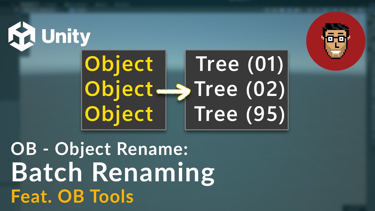 Rename 100 Objects with a single click | OB - Object Rename (Unity Tool)