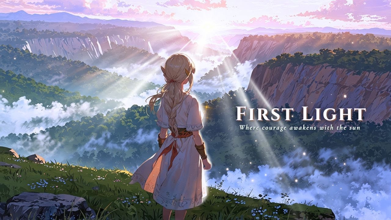 Peaceful Fantasy BGM | First Light | Where courage awakens with the sun
