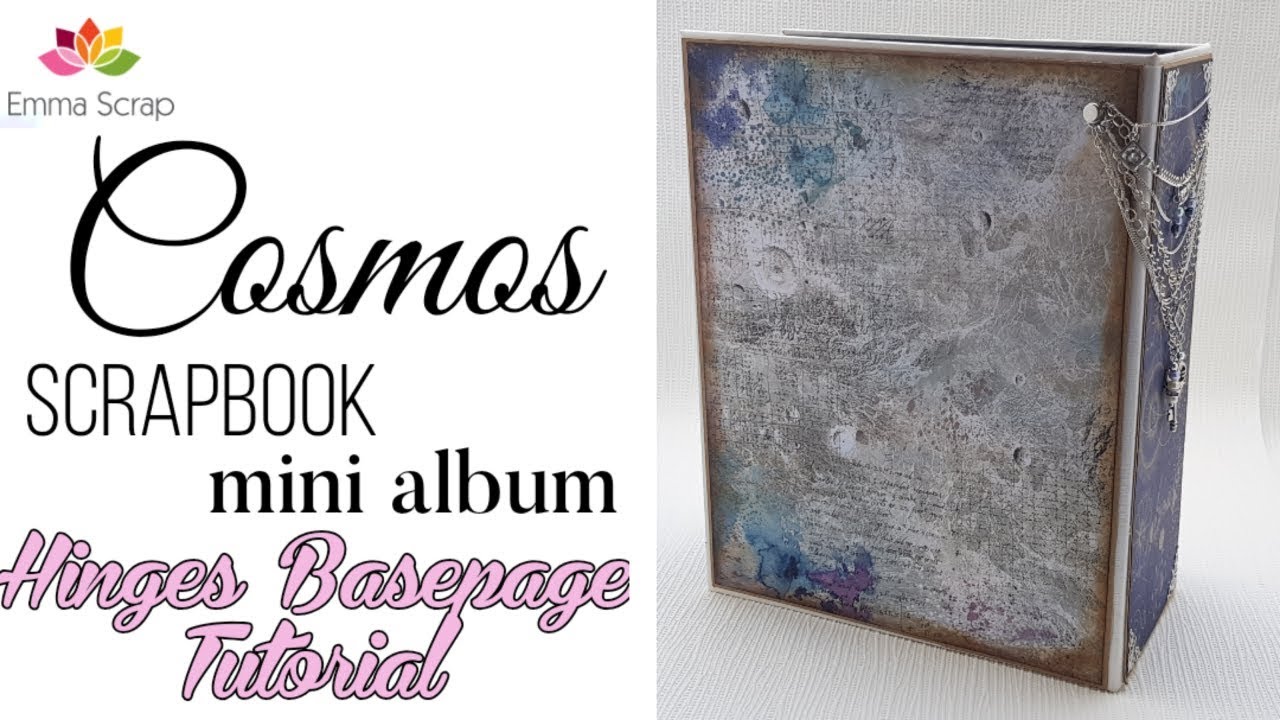 Tutorial 2# Hinges - Basepage  for Cosmos Scrapbook Mini Album ( emmascrap.fr)