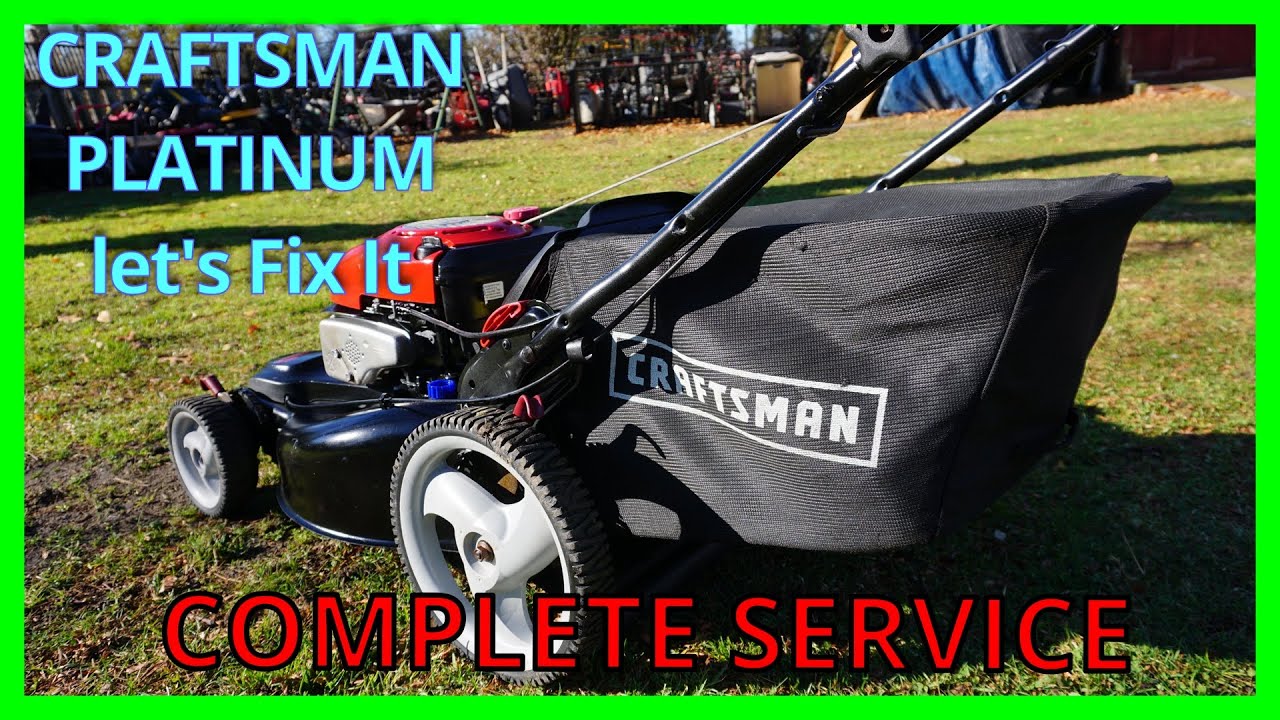 Craftsman (Briggs Platinum) 22inch FWD Black Beauty /Lets Fix It Up-Tranny-Engine-Carb ~ How To