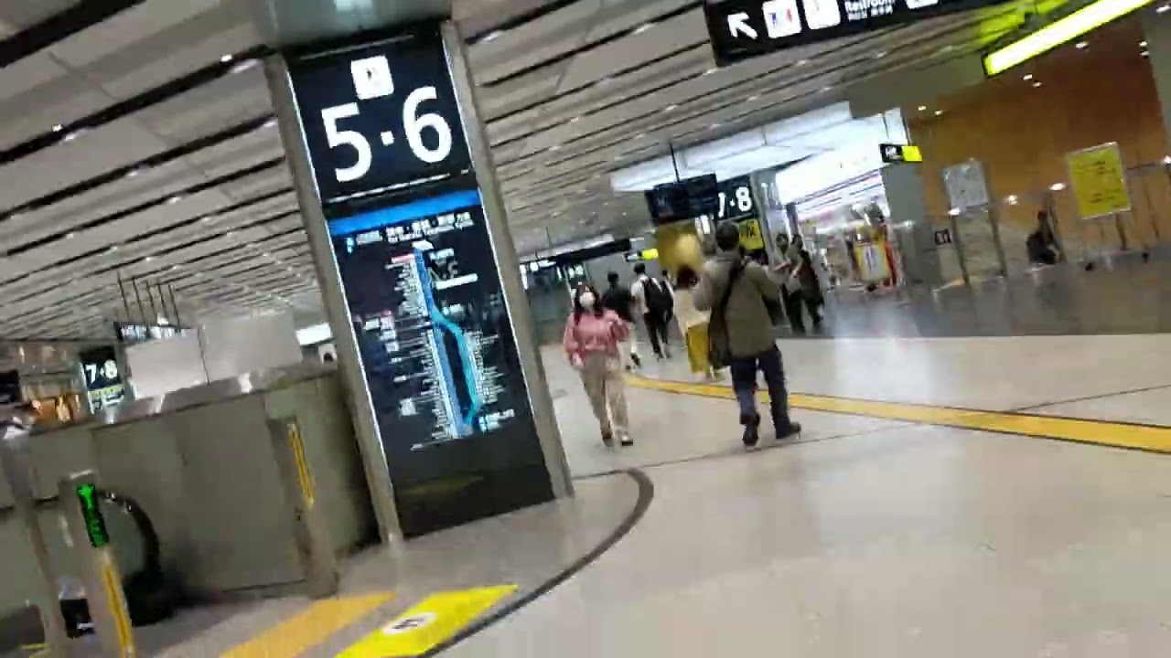 JR新大阪駅　くろしお～東海道線へ乗り換え