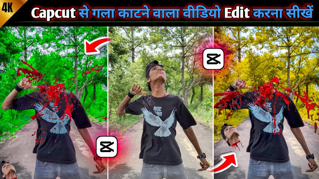 गला काटने वाला वीडियो एडिटिंग करना सीखे Capcut Se || 1 click me❓