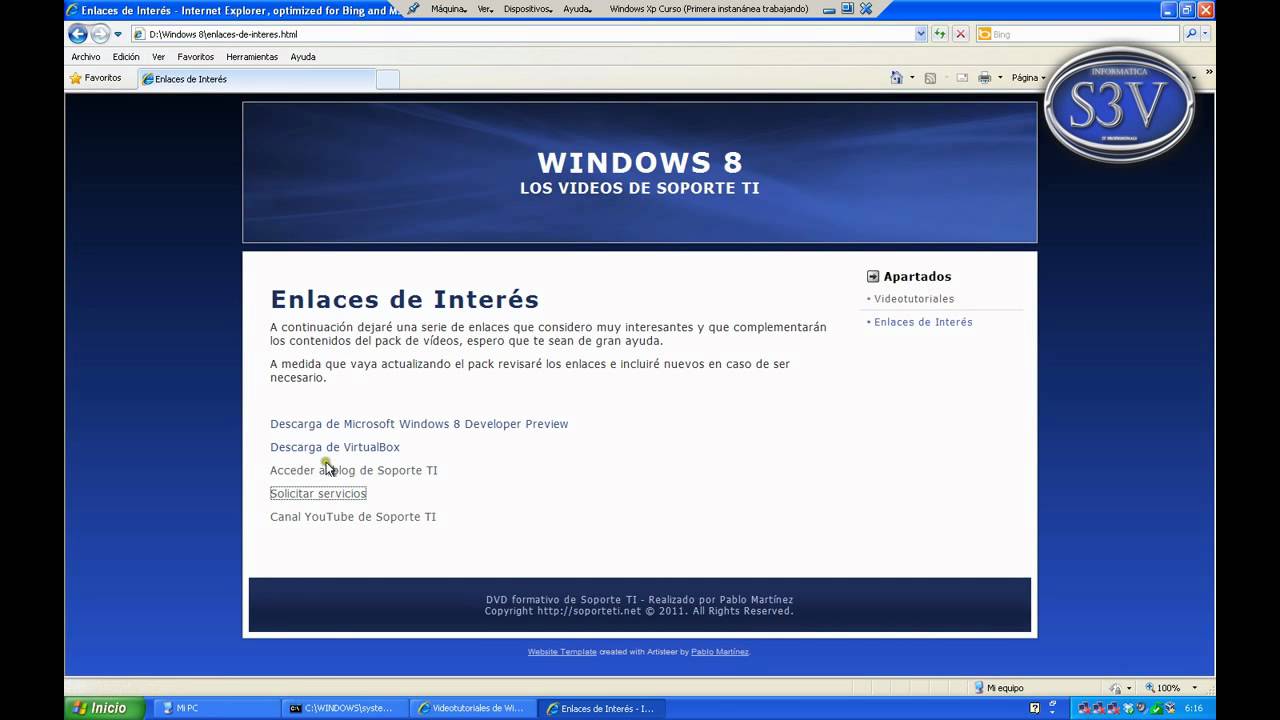 Presentacion DVD de Soporte TI