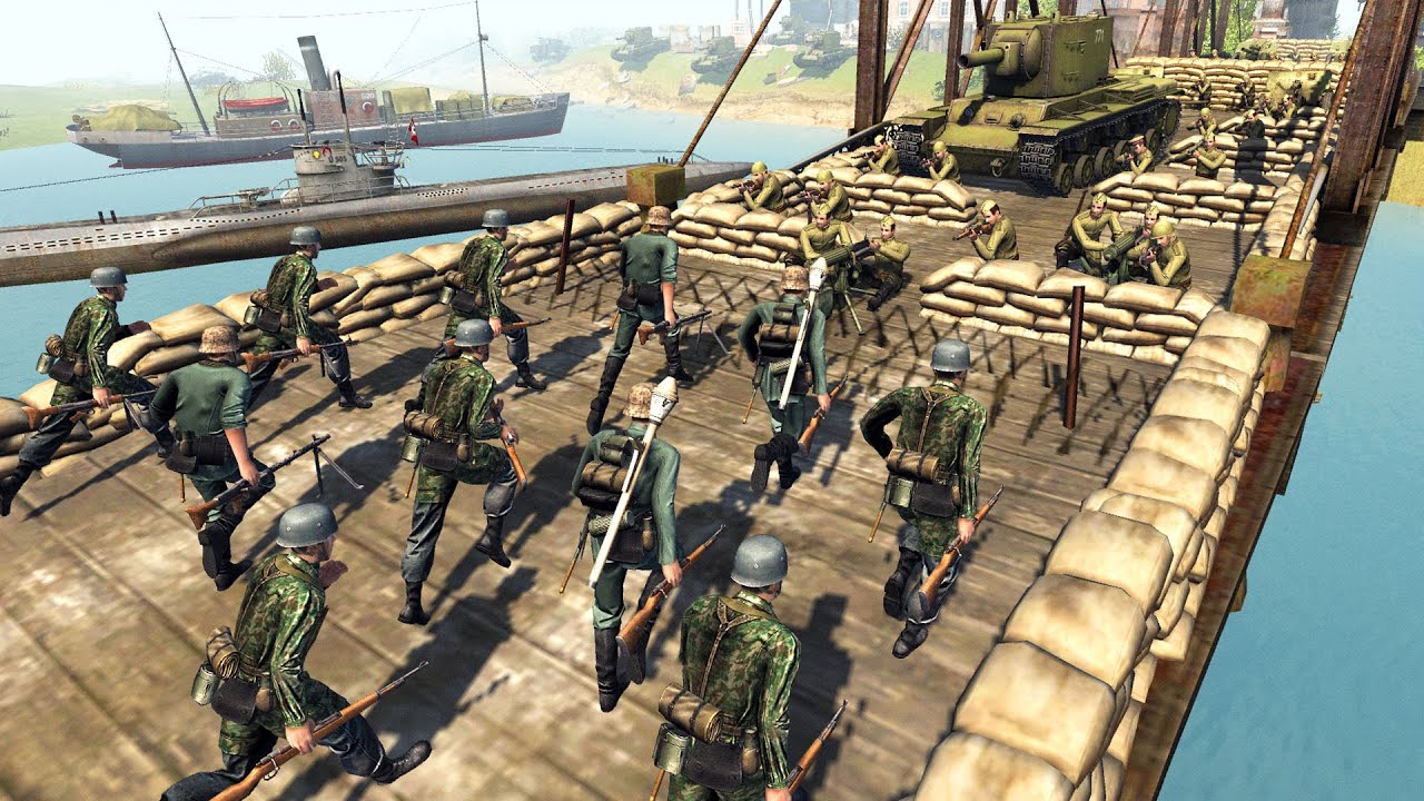 3,000 Germans Siege BREST FORTRESS! - Men of War: WWII Mod Battle Simulator