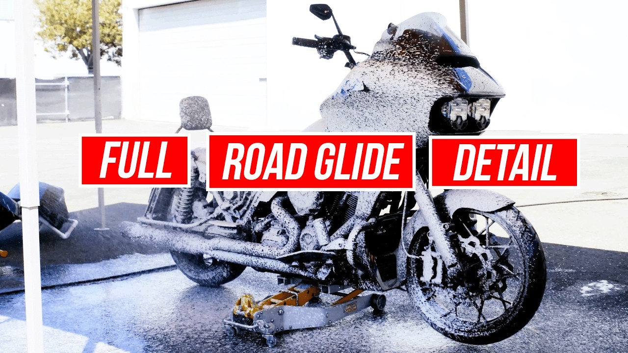 Full Harley Road Glide Detail | Wash, Clay Bar & Polish for a Deep Gloss Finish