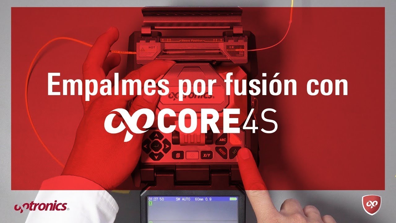 Cómo hacer empalmes de Fibra Óptica  - Empalmadora Optronics