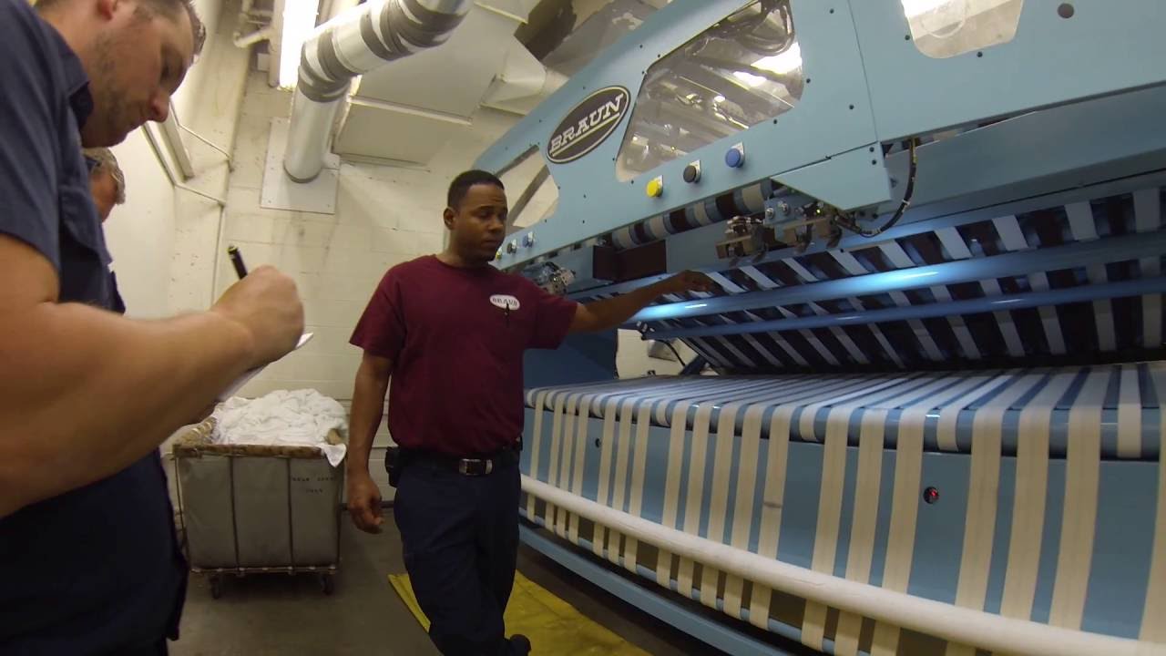 Ironer folder operating instruction