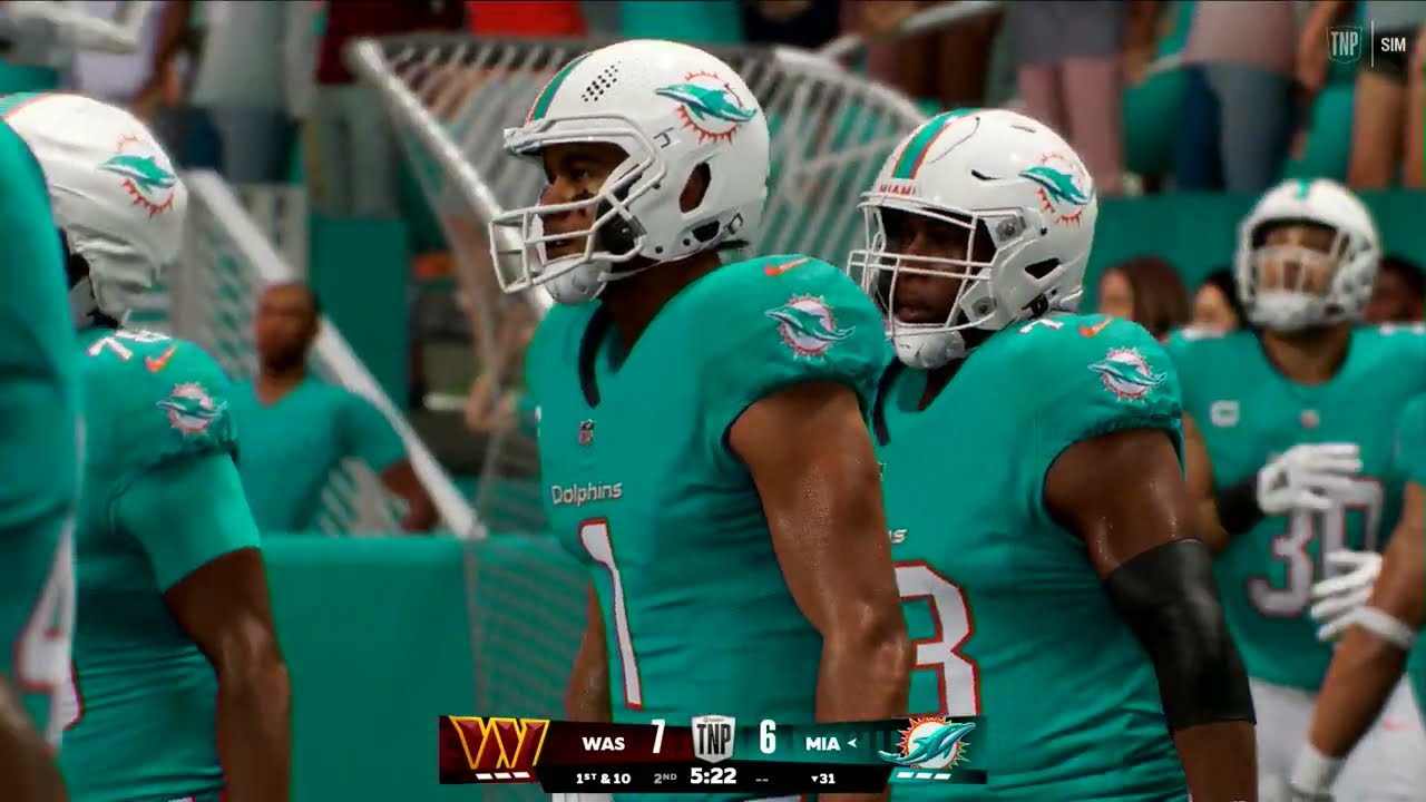 Dolphins vs Commanders Madden 26 Gameplay Nintendo Switch 2
