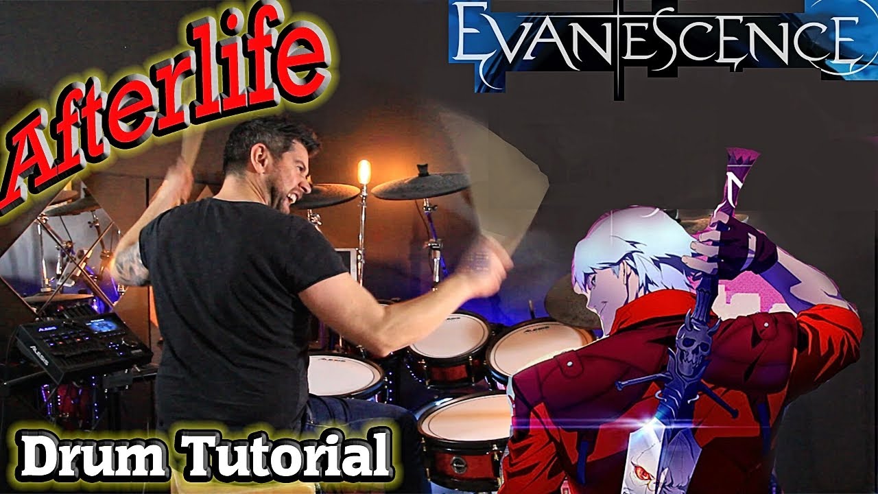 Afterlife - Evanescence - Drum Tutorial Lesson