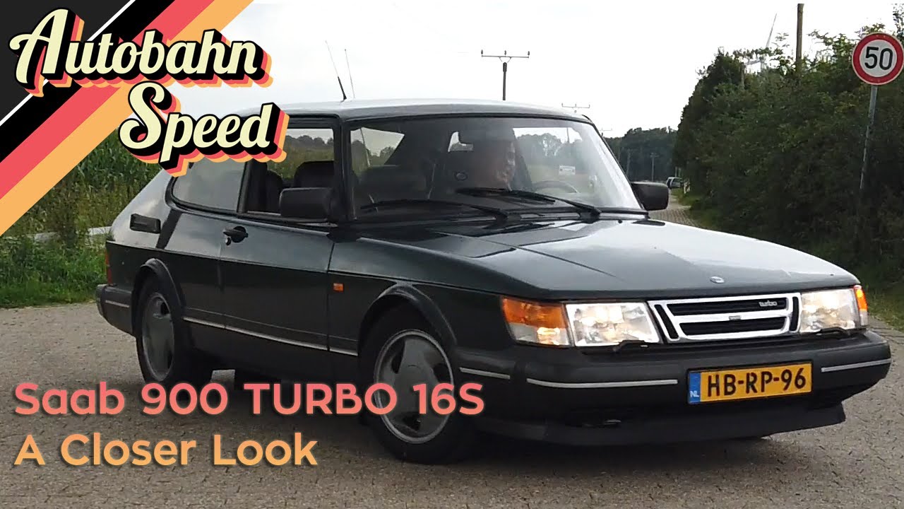 A Closer Look (Interior, Exterior, Sound) of the Saab 900 TURBO 16S - by Autobahn Speed!