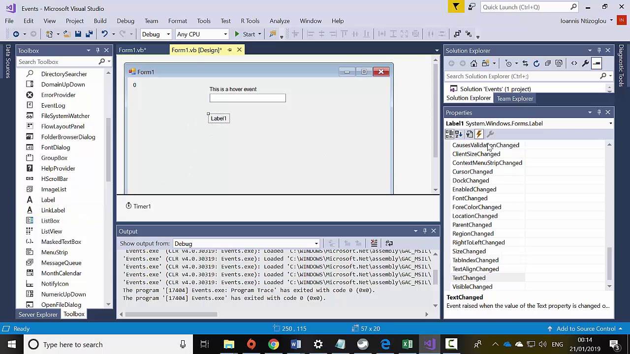 Control Events with a timer in Visual Basic