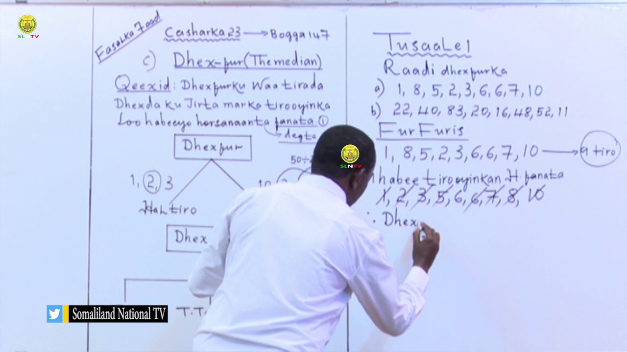 Casharka 23 | Xisaab Fasalka 7-aad | CH.4 | © SLNTV
